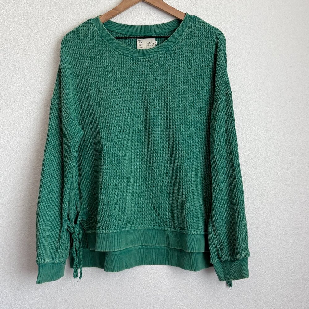 Anthropologie Saturday Sunday Aliana Waffle Pullover